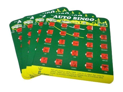4x Green Auto Bingo Cards