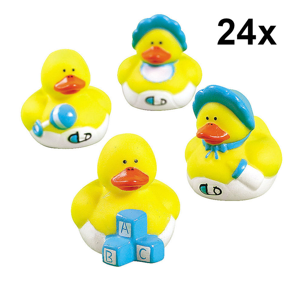 24 Baby Boy Rubber Duckies 24 Baby Boy Rubber Duckies