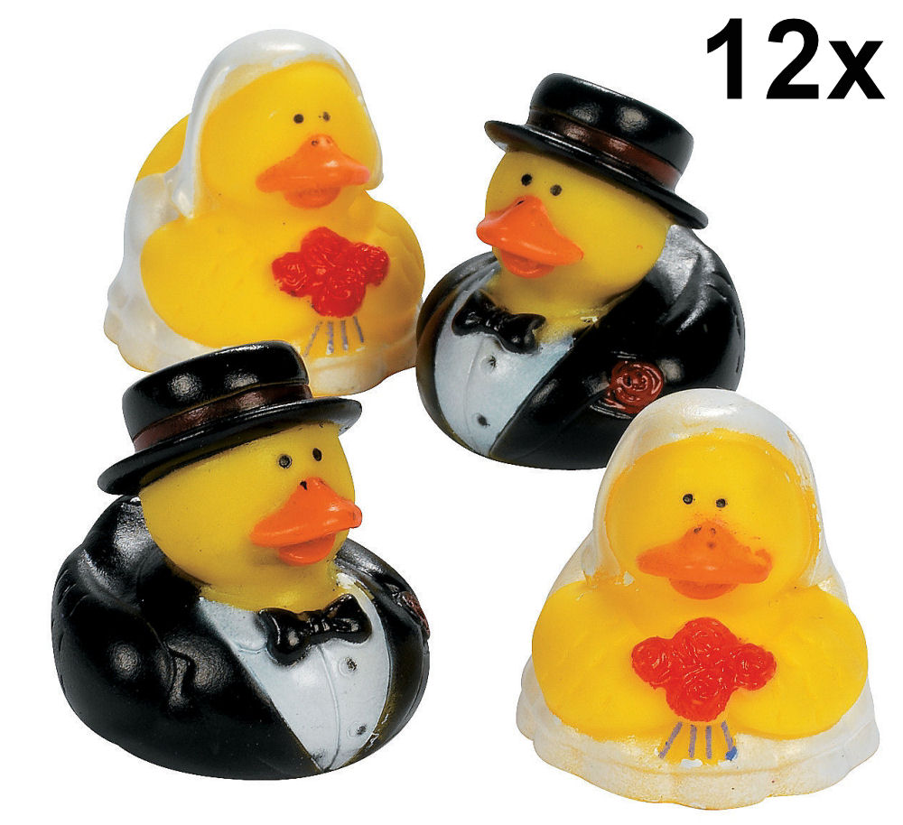12 Bride and Groom Wedding Rubber Duckies 12 Bride and Groom Wedding Rubber Duckies