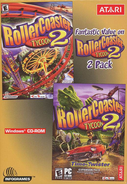 Roller Coaster Tycoon 2 & Time Twister Expansion Box