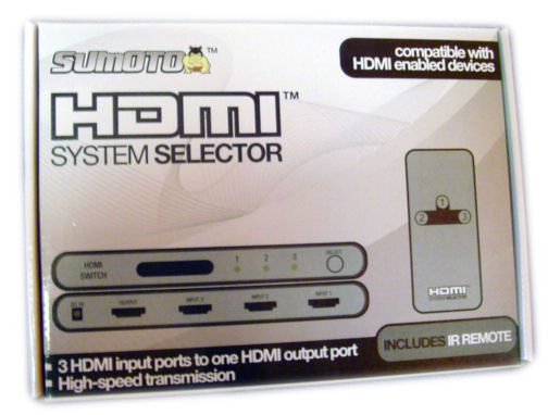 HDMI 3 Port Switch w/ Remote
