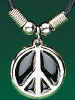 Pewter Peace Necklace