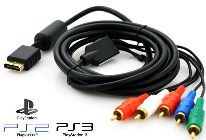 PS2/PS3 Component AV Cable (gold plated)