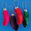 12 Lucky Rabbits Foot Keychains