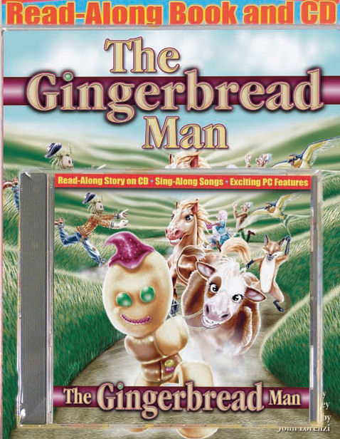 The Gingerbread Man Read-Along Story Book & CD