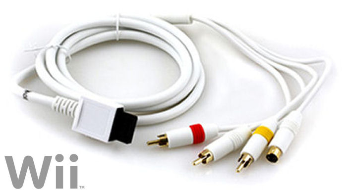 Wii S-Video + AV Cable (Gold Plated)
