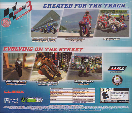 MotoGP 3 Moto GP III Street Bike Racing PC Game New 4005209062824